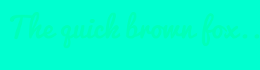 Image with Font Color 00FFB9 and Background Color 00FFD0